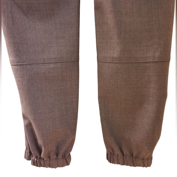 CARLISLE Wool Jogger Trousers Zip Gussetted Elastic Ankle Dress Pants 10 - Picture 10 of 10